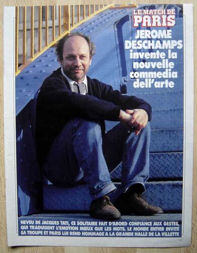 Paris Match N°2239, Coupure De Presse, Jérome Deschamps