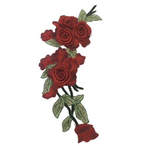 Patchs De Buste En Polyester 3d Broodés En Forme De Fleur, Accessoire Pour Vêtements