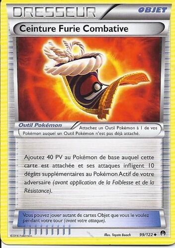 Ceinture Furie Combative 99/122 Xy Rupture Turbo 