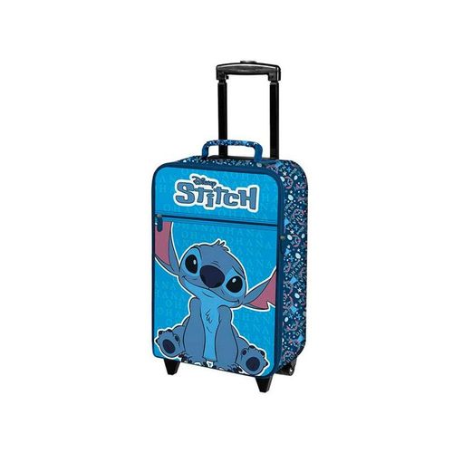 Valise souple trolley Stitch - STITCH - Soute - 33,5x53x18 cm - Bleu - Semi-rigide