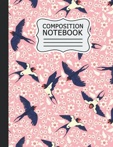 Swallow Composition Notebook: Swallow Wide Ruled Book |8.5 X 11 In, 120 Pages| Back To School Supplies For Boys And Girls, Students And Teachers .