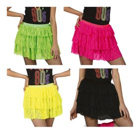 Jupe En Dentelle Fluo De Différentes Couleurs Des Années 80