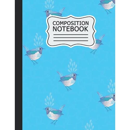 Robin Composition Notebook: Robin Notebook Wide Ruled At 8.5 X 11 Inches | 120 Pages | Back To School For Students And Teachers .