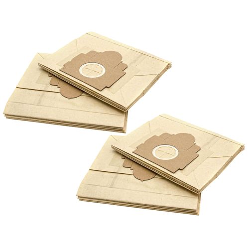 vhbw 20x Sacs compatible avec Moulinex CL 3.51 Power Class, CL 4.. Power Class aspirateur - papier, 22,5cm x 20,5cm, couleur sable