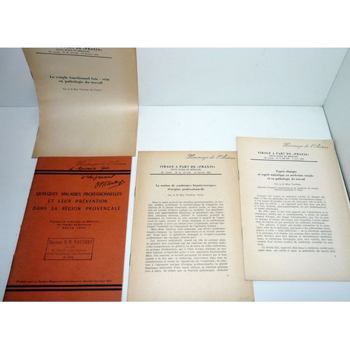 Docteur Max Vauthey Vichy, Quelques Maladies Professionnelles Et Leur Prévention Dans La Région Provençale