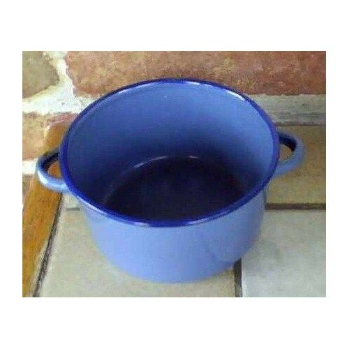 Ancienne Petite Cocotte, Marmite Dinette Enfant En Métal Émaillé - Années 50 - Diamètre 10,5cm - Hauteur 6,5cm Environ 
