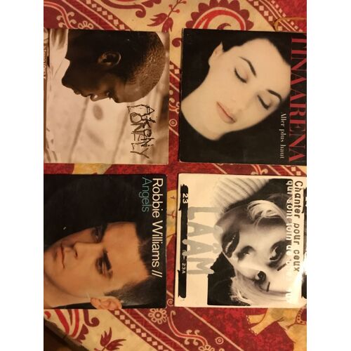 Lot De 4 C D 2 Titres - Tina Arena, Aller Plus Haut - Laam, Chanter Pour Ceux Loin De Chez Eux - Akon Lonely, Kill The Dance - Robbie Williams, Angels  