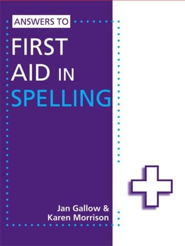 Answers To First Aid In Spelling