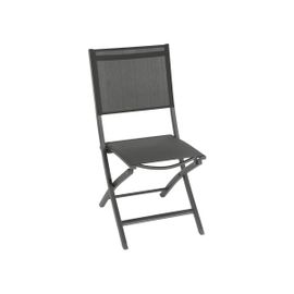 Chaise De Jardin En Aluminium Pliable Anthracite/Graphite Essentia - Hespéride