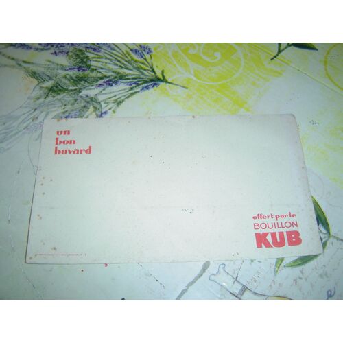 Ancien Buvard Bouillon Cube