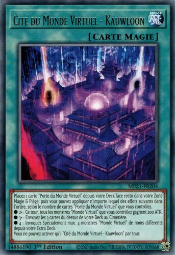 Yu Gi Oh Mp21 Fr204 Cité Du Monde Virtuel Kauwloon Rare