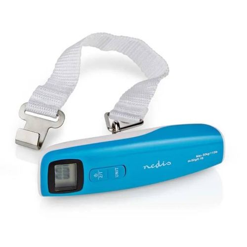 Pèse bagage numérique - NEDIS - SCLU112BU - 50 kg - Écran LCD - Compact et léger