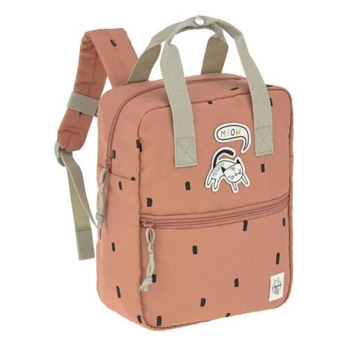 Lässig Sac à dos brun clair noir pour fille et garçon - Happy Prints Mini Square Backpack Caramel 235153