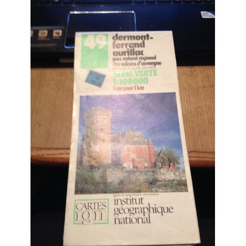 Carte Ign  N° 49 : Clermont-Ferrand