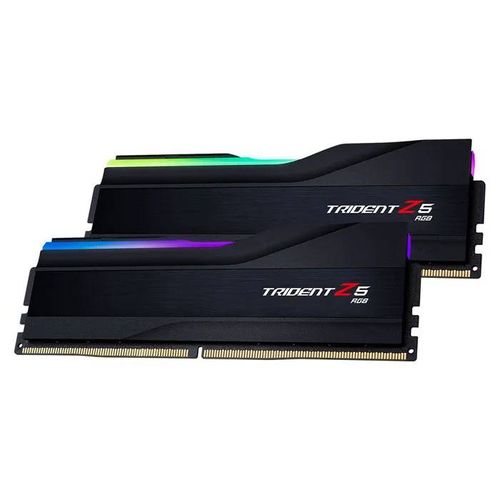 G.Skill Trident Z5 RGB 64 Go (2 x 32 Go) DDR5 6000 MHz CL28 - Noir - Kit Dual Channel 2 barrettes de RAM DDR5 PC5-48000 - F5-6000J28