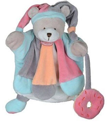 Doudou Ours Marionnette Collector Peche Fraise Peluche Ourson Mixte D&c