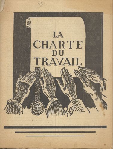 La Charte Du Travail Sous Le Régime De Vichy 0 