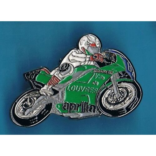 9277 // Pin's: Moto Gp Aprilia  Ville De Louvres Michelin . (© Qualité Collectors Série Limitée)