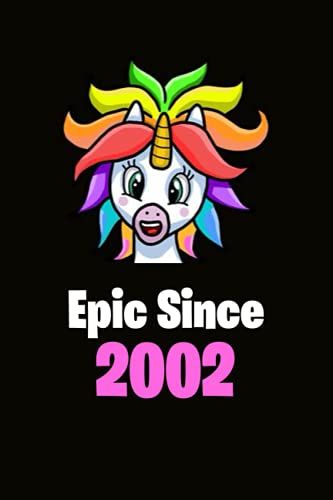 Epic Since 2002 Lined Notebook: Notes