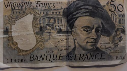 Billet 50 Francs Quentin De La Tour 1979