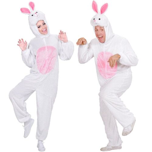 Déguisement Lapin Peluche Combi Blanche Adulte