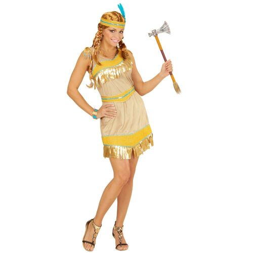 Déguisement Indienne Tenue Franges Or Femme