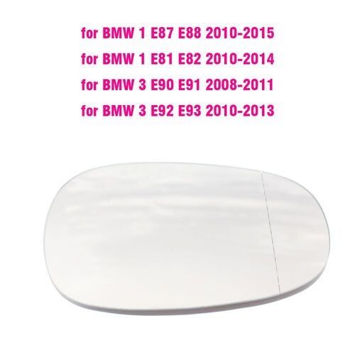 Rétroviseur Latéral En Verre Pour Bmw, Chauffage, Anti-Buée, Dégivrage, Porte, Aile, Feuille, E90, E92, E93, M3, Lci, Style, E80, E81, E87