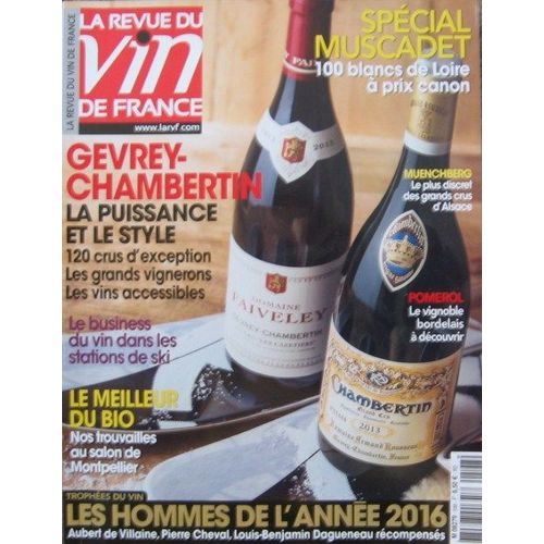 La Rvf : La Revue Du Vin De France    N° 598 