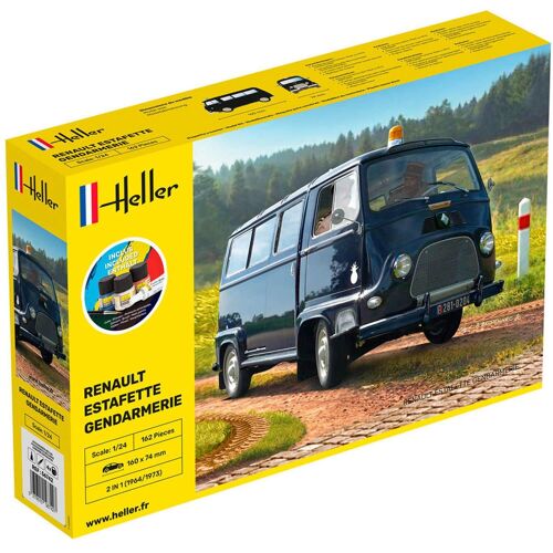 Maquette Véhicule Gendarmerie : Starter Kit : Renaut Estafette-Heller