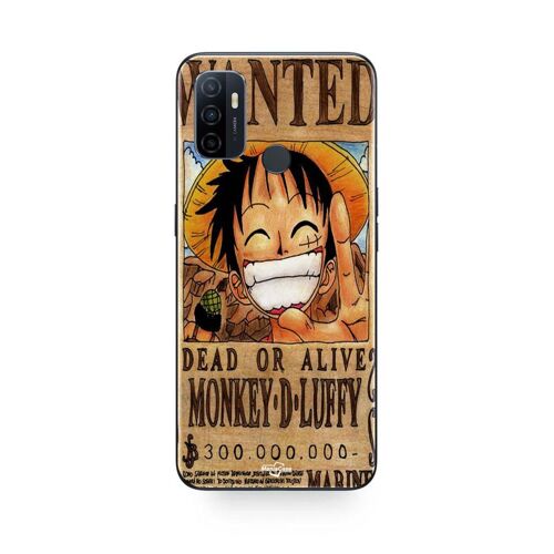 Coque Oppo A32 One Piece Wanted Poster Monkey D. Luffy