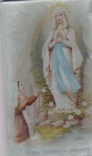 Icone En Sous-Verre De La Vierge Immaculée Conception 6x10 Cm -