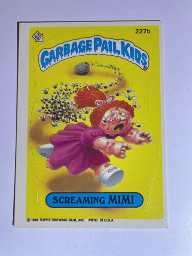 Garbage Pail Kids - Les Crados - Topps Gpk 1986 Screaming Mimi 227b