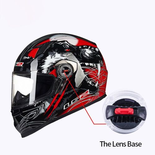 Boucle D'objectif De Casque De Moto Avec Interrupteur Rotatif, Visière De Montage Droite Et Gauche Pour Casque Ls2