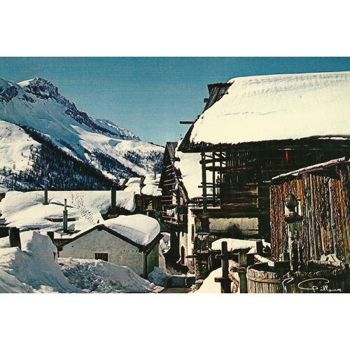 Saint Veran Le Village Sous La Neige