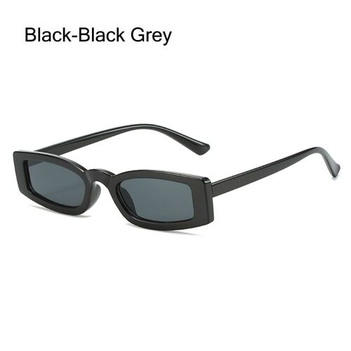 Lunettes De Soleil Rétro Uv400 Pour Femmes, Verres Solaires Rectangulaires Étroits, À La Mode, Petite Monture