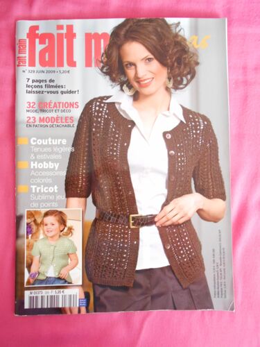 Fait Main N° 329 Juin 2009 Couture, Hobby Tricot
