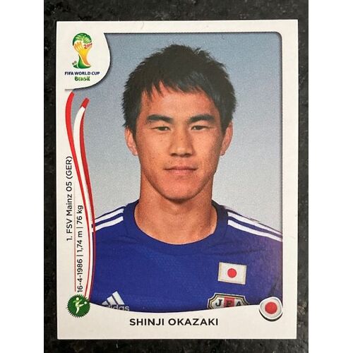 Image Panini - Fifa World Cup 2014 - N°257 Shinji Okazaki