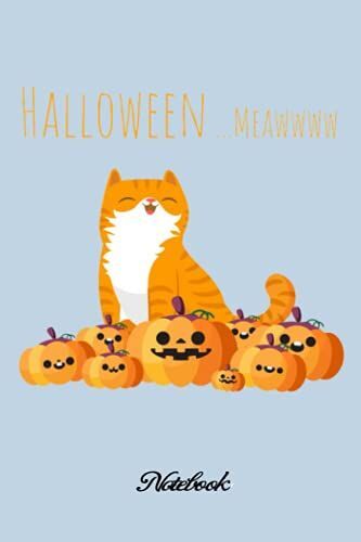 Notebook - Happy Halloween Pumpkin Journal 47: Halloween Journal_6in X 9in X 114 Pages White Paper Blank Journal With Black Cover Perfect Size