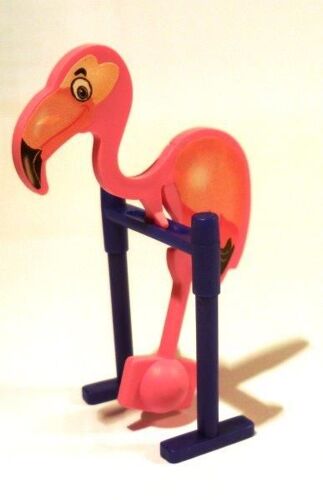Figurine "Kinder" (2000) - Flamand Sur Perchoir Bleu (K01n93 / K01-93)
