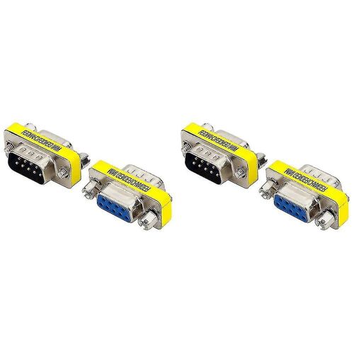 4x Db9 Adaptateur vidéo d'ordinateur Db9 Mâle vers Femelle Port série Vers Trou 9 Pin Vga Femelle Câble Adaptateur