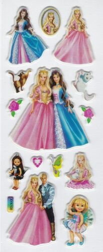 Planche D'autocollants 3d Barbie