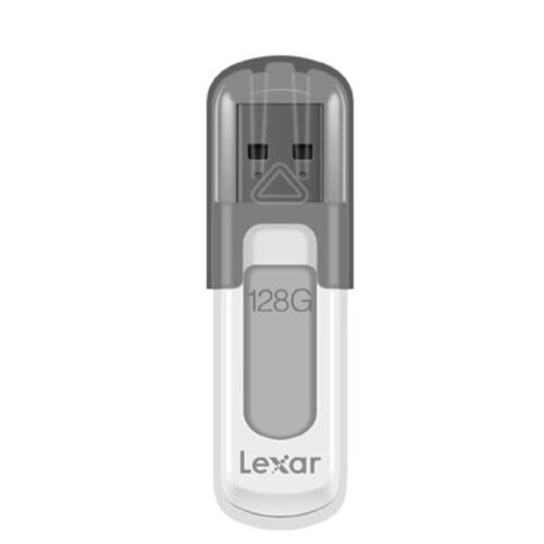 Lexar JumpDrive V100 lecteur USB flash 128 Go USB Type-A 3.2 Gen 1 (3.1 Gen 1) Gris, Blanc