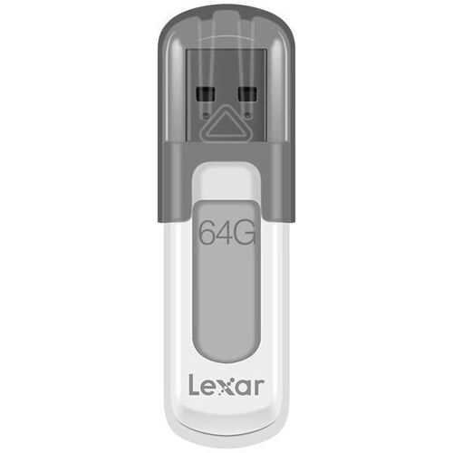 Lexar JumpDrive V100 lecteur USB flash 64 Go USB Type-A 3.2 Gen 1 (3.1 Gen 1) Gris, Blanc