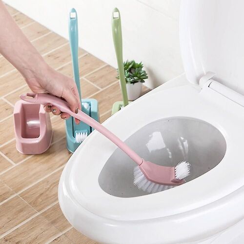Brosse de cuvette de toilette compacte et petit évier avec ensemble de brosses de support Q