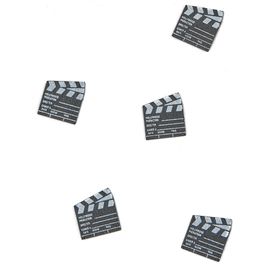 25 Confettis Clap De Cinéma 2 X 2,2 Cm