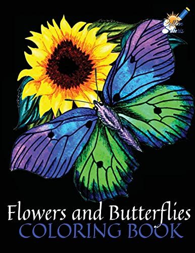 Flowers And Butterflies Coloring Book