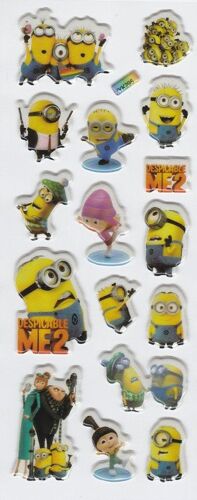Planche D'autocollants 3d Moi, Moche Et Méchant / Les Minions