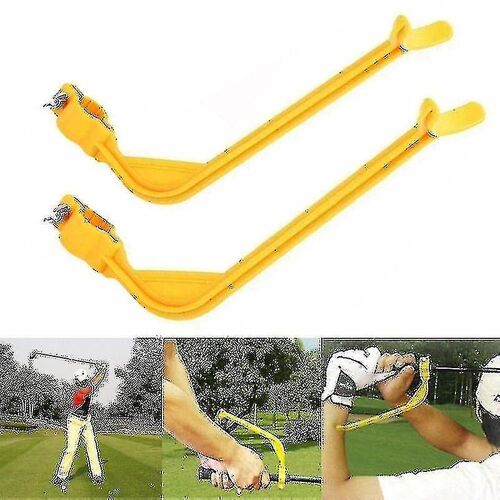 2pcs Golf Swing Trainer Débutants Gesture Alignment Training Assistant Pratique