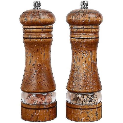 Moulin À Poivre, Ensembles De Moulins À Sel Et À Poivre À Bois, 2 Pack, Rétro