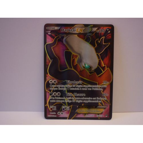 Carte Pokemon Francaise Darkrai Ex Full Art 118/122 Rupture Turbo 